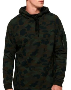 Superdry Men's Rookie Oversize Hoodie Green Black Dark Camo XXL BNWT RRP 69.99 - Picture 1 of 9