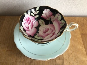 Vintage Paragon China Tea Cup Double Warrant Queen Mary Double Cabbage Rose - Picture 1 of 8