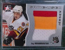 2005-06 ITG Heroes and Prospects Game-Used Jersey Silver /100 Jay Bouwmeester