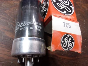 One GE 7C5 electron vacuum audio amplifier tubes NIB - Picture 1 of 2