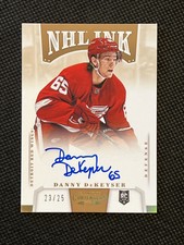 2013-14 Danny Dekeyser Panini Contenders NHL Ink Gold #I-DDK 23/25
