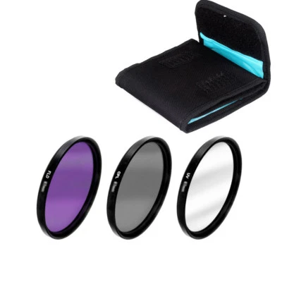 52mm UV CPL Polarizer PLD Lens Filter Kit Set & Bag for Canon Nikon Sony DSLR - Image 1 of 4