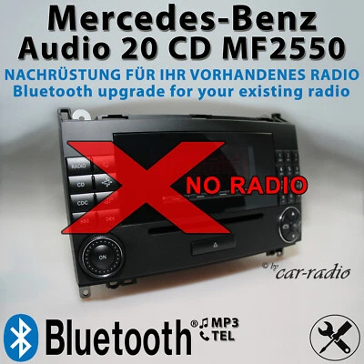 Bluetooth Nachrüstung Umbau für Mercedes Audio 20 CD MF2550 Modernisierung BT - Bild 1 von 4