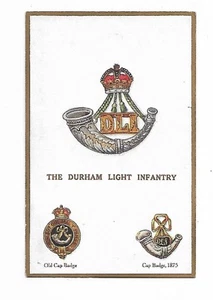 Postcard The Durham Light Infantry.Coat Of Arms Military Unused - Picture 1 of 2