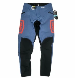 100% R-Core X Men's MTB Downhill Mountain Bike Pants Slate Blue Size 32 BOA   - Picture 1 of 3