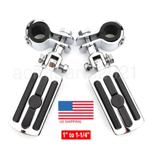 Reposapiés de carretera de 1-1/4" para Yamaha V Star 650 XVS650 clásico personalizado - Imagen 1 de 4