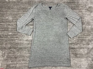 Gap Dress Womens Medium Gray Boat Neck Shift Long Sleeve Knee Length Casual - Picture 1 of 13