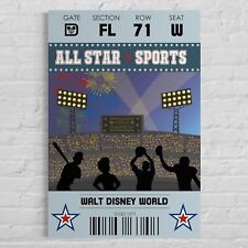 Walt Disney World All Star Sports Poster Art