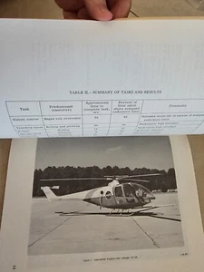 Genuine NASA Apollo Program Era Technical Report - Helicopter Maneuvers - Picture 1 of 7