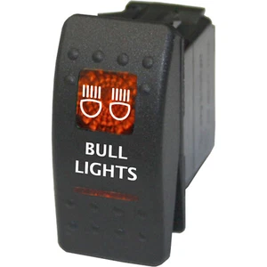 BULL LIGHTS 528O Rocker Switch 12V ON-OFF amber 20A SPST - Imagen 1 de 1