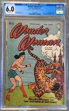 Wonder Woman #15 (1945) CGC 6.0 -- Double Cover; 1st app. of Solo; H. G. Peter