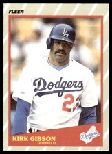 1989 Fleer SuperStars Kirk Gibson Los Angeles Dodgers #16