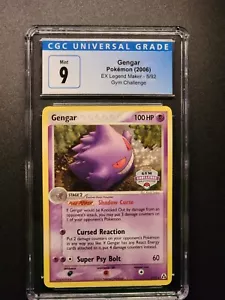 GENGAR Gym Challenge Stamped 5/92 Pokemon TCG 2006 EX Legend Maker CGC 9 - Picture 1 of 2
