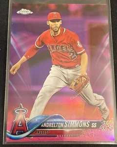 2018 Topps Chrome Pink Refractor Andrelton Simmons #97 Angels - Imagen 1 de 1