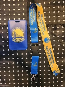 Golden State Warriors NBA Lanyard Keychain & ID Holder - Picture 1 of 2