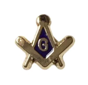 Insignia de pasador de solapa muy pequeña con especificación de polvo crestada masónica (K047) - Imagen 1 de 2