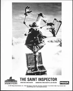 UK Animation The Saint Inspector 1990s Original Photo Mike Booth Robot - Picture 1 of 1