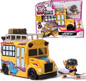 TECH DECK Sk8 Crew 2-in-1 Transforming Ultra Sk8 Bus Bus To Finger Skate Park - Picture 1 of 6