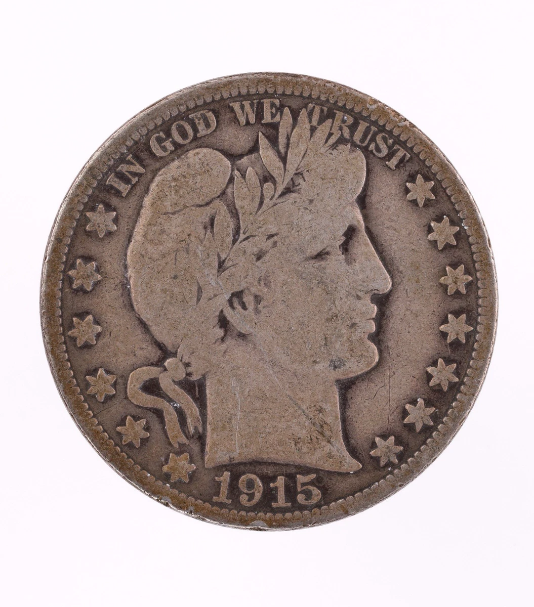稀少な状態　アメリカ合衆国　バーバー ハーフダラー　1915 D 稀少な状態)アメリカ合衆国 バーバー ハーフダラー銀貨 1915 D 稀少な