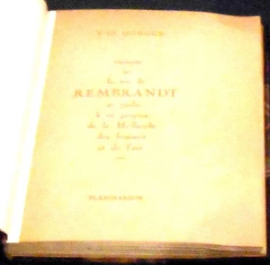 Kees van Dongen raconte ici la vie de Rembrandt et parle, à ce propos, de ... - Picture 1 of 2