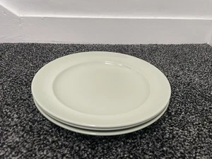 3 VINTAGE SPODE `FLEMISH GREEN DINNER PLATES - 25 CM - VGC - Picture 1 of 12