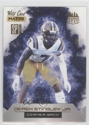 2022 Matte SP Exclusive White - Blue Flames /8 Derek Stingley Jr Rookie RC - Image 1 of 2