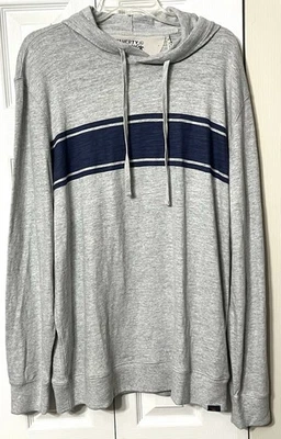 Sudadera con Capucha Faherty Para Hombres Algodón Orgánico Lavado al Sol Gris Slub Sunray Talla XL Foto 1 de 4
