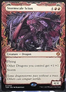 Stormscale Scion #303 Tarkir: Dragonstorm Showcase Regular Mythic - Picture 1 of 2