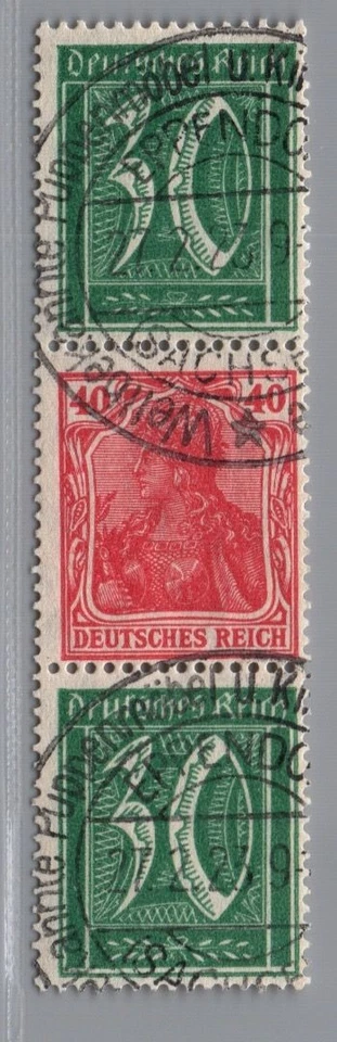 Reich alemán Germania impresión S28 sellado probado - Imagen 1 de 2