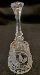 Campana vintage 8" Cristal HOFBAUER BYRDE ~ cristallo al piombo Germania Ovest - Foto 1 di 7
