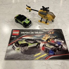 LEGO Racers: Tiny Turbos 8152 Green Car, Helicopter w Instructions