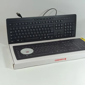 Cherry Stream 3.0 Corded Keyboard Black NIB USB UK Layout G85-23200GB-2 QWERTY - Picture 1 of 8