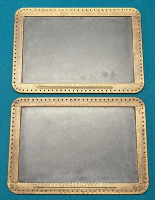 Quadro de madeira ardósia antigo quadro escola campo dupla face X2 vintage - Imagem 1 de 4