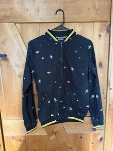 Denim & Flower Moon Walk Space Astronaut leichter Baumwoll-Hoodie Größe Small - Bild 1 von 7