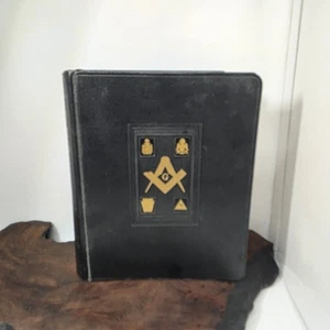 ✝️ Vintage 1953 Holman Freimaurer Freimaurer Heilige Bibel KJV mit Ref Wörterbuch - Bild 1 von 24