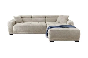Ecksofa Polstergarnitur Sitztiefenverstellung Elektrisch Webstoff 300 x 200 cm - Bild 1 von 6