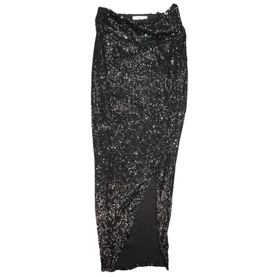Rachel Gilbert Skirt Womens 2 Black Straight sequin Slit long size 8 NWT AA - Image 1 of 4