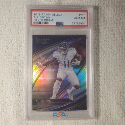 AJ Brown 2019 Select Silver RC PSA 10 - Imagem 1 de 3