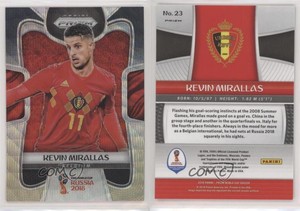2018 Panini Prizm World Cup Black and Gold Wave Prizm Kevin Mirallas #23