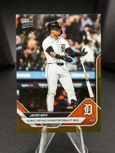 EL MAGO WALK-OFF! Javier Baez 2025 Topps Now Detroit Tigers 171 Gold Foil /50 - Picture 1 of 4