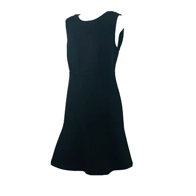 Vineyard Vines Solid Fit and Flare Sleeveless Dress Jet Black Sz 8 Women's GIFT  - Image 1 of 4