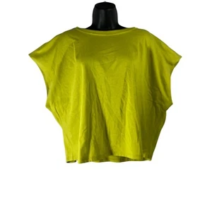 Sam Edelman Top Dixie Sleeveless Green Apple Batwing Loose Fit Shirt Womens L - Picture 1 of 10