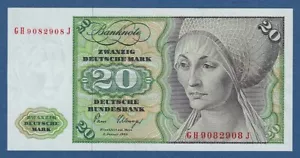 GERMANY - FEDERAL REPUBLIC -- 20 DEUTSCHE MARK (1980) -- EBC- / aXF -- PICK 32c - Bild 1 von 2