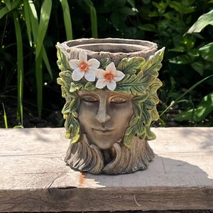 Planter Indoor Plant Pot Cover Outdoor Garden Ornaments and Statues Home Decor - Picture 1 of 5