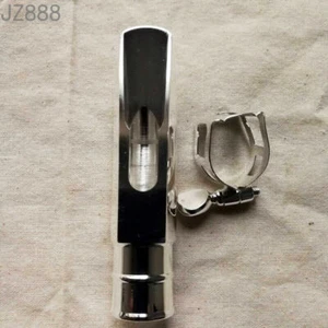 Handmade Silver Plated Alto Saxophone Mouthpiece # 5-9 w/Ligature 2023 US NEW - Picture 1 of 3