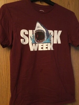 Shark Week - Discovery Channel - Maroon Shirt - M - Image 1 of 3