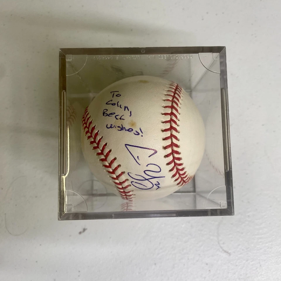 Texas Rangers Chris Young Firmado Autógrafo Automático ROMLB Oficial Béisbol Foto 1 de 1