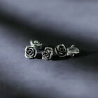 10pcs Silber Vintage Metall Rose Butzenknöpfe Kragen Niete für Hemd Jacke Mäntel