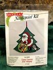 Bucilla Christmas Santa with Toys Needlepoint Kit Tinted Tapestry Wall Hanging