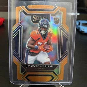 Javonte Williams (Broncos) 2021 Select Orange Die Cut Club Level Prizm RC/249 - Imagen 1 de 3